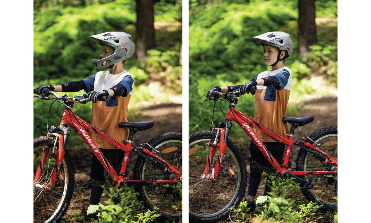 Casco MTB infantil Abus YouDrop FF con mentonera extraíble