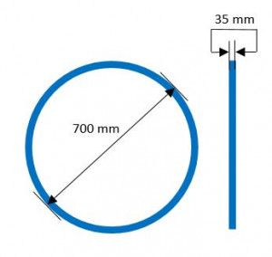 Unité de mesure française : diamètre externe et section du pneu en millimètres
