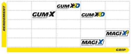 Gamme de gommes Michelin