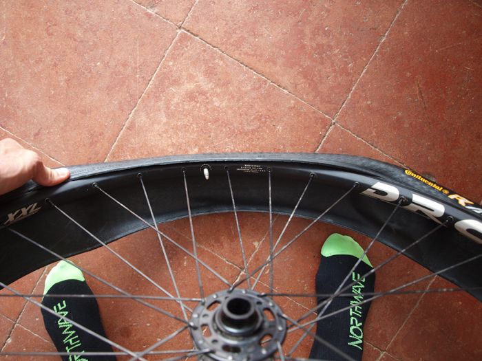 Terminar en la zona de la válvula