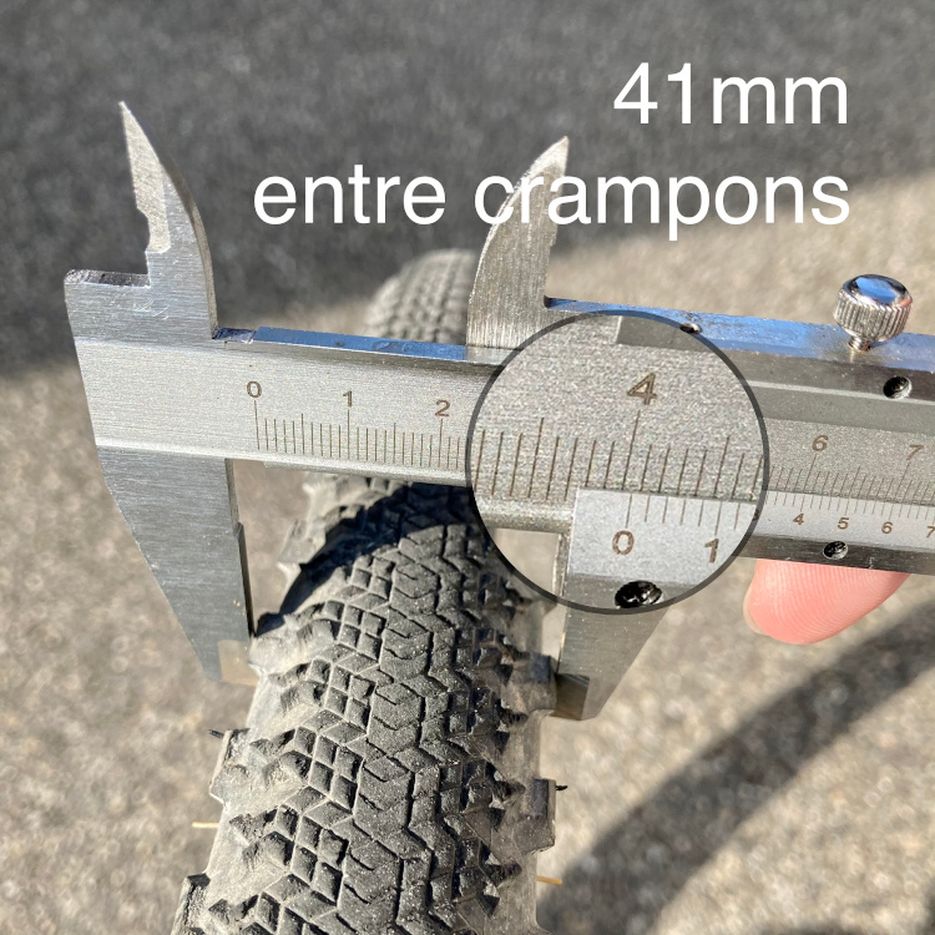 Mesure avec crampons