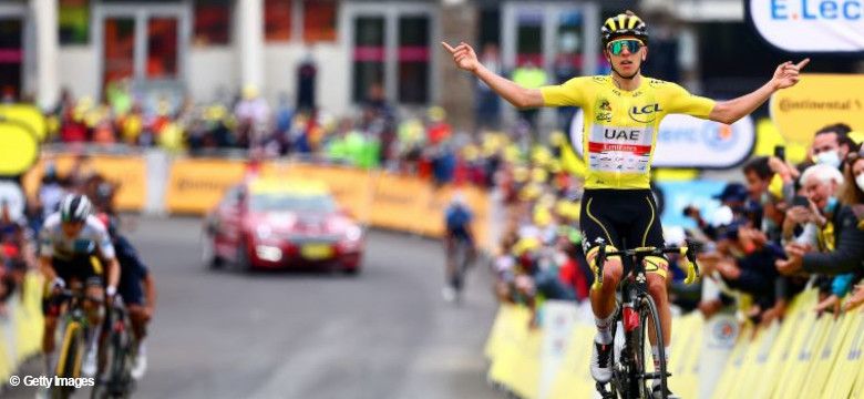 El maillot amarillo de Pogacar gana la 18ª etapa la cima de Luz Ardiden con cubiertas Vittoria Corsa
