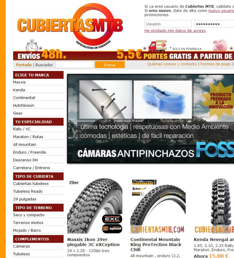 La historia de Cubiertas MTB: